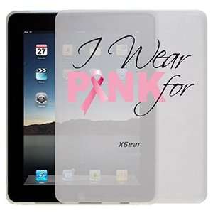  Pink Ribbon I Wear on iPad 1st Generation Xgear ThinShield 