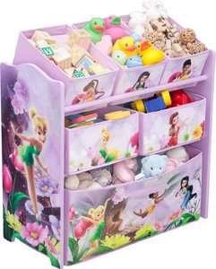Kids Room Toy Bin Organizer Storage Box DISNEY FAIRIES MULTI BIN TOY 