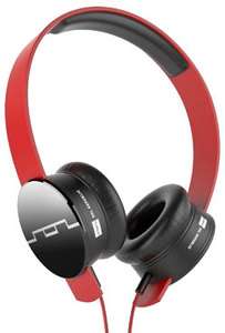 SOL REPUBLIC Tracks Red Classic Style Hedphones w/Inline Microphone 