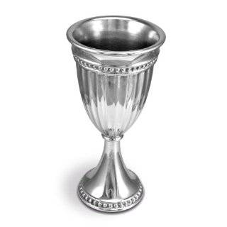 Wilton Armetale Flutes and Pearls Goblet, 8 Ounce (7 inch)