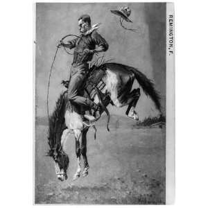  Bucking bronco,cowboy,horseback riding,hat,saddle,horses,F 