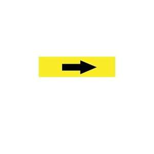 Semiconductor & Chemical Pipe Markers (Yellow on Black; (arrow 