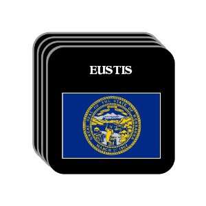 US State Flag   EUSTIS, Nebraska (NE) Set of 4 Mini Mousepad Coasters