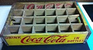 Vintage Wooden Coca Cola crate   Chattanooga 1966   24 Bottles  
