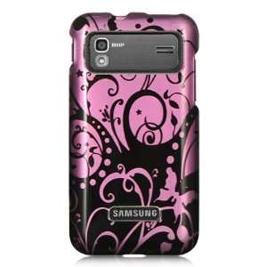 Purple case with black swirls design for the Samsung Captivate Glide