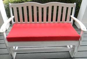 OUTDOOR SWING BENCH CUSHION 55 X 18   11 SOLID COLORS  