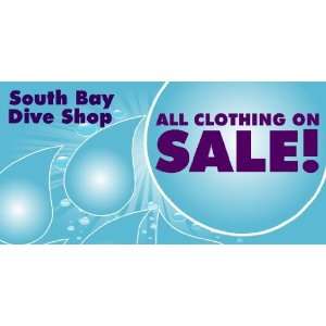    3x6 Vinyl Banner   All Diving Clothing on Sale 