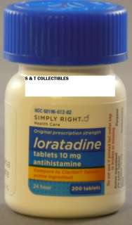 Loratadine Non Drowsy Antihistamine 10MG Tablets 200ct 078742005942 
