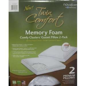   Pack Nova Form Memory Foam Comfy Cluster Gusset Pillow