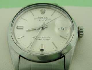 1969 ROLEX DATE OYSTER PERPETUAL SS ref 1500 VINTAGE  