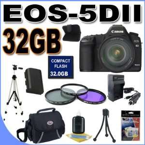  EOS 5D Mark II 21.1MP Full Frame CMOS Digital SLR Camera with EF 24 