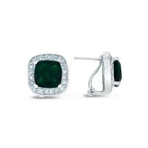   Emerald Square Earrings (Nice Mothers Day Gift, Special Sale) Jewels