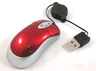 Mini Mouse RED Notebook Laptop PC 800dpi USB Optical  