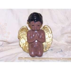  Afro American Praying Angel Handpainted by Barbie 