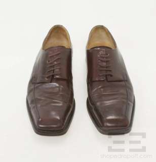 Mezlan Mens Brown Leather Lace Up Dress Shoes Size 10M  