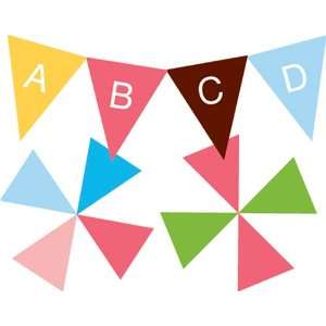   Arts Multi Color Party Flags & Alphabet Letters   1 Kit Baby