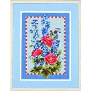  Poppies and Delphiniums   Needlepoint Kit Arts, Crafts & Sewing