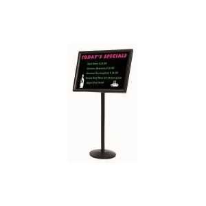   Single Pedestal Neon Markerboard & Menu/Poster Holder