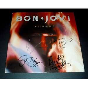  Bon Jovi Autographed / Signed Album Cover 7800 