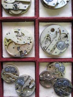 Lot of 47 ladies and gents pocket watch movements   for crafts or 