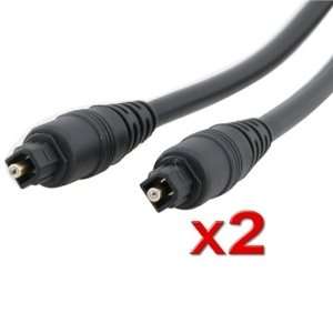 6Digital Audio Optical Fiber Cable Toslink SPDIF x 2 