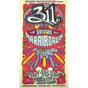 311 Papa Roach Cleveland Original Handbill Lot x2 