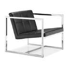 Interior Trade Modern Soft Leatherette Lounge Chair New