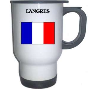 France   LANGRES White Stainless Steel Mug
