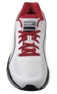   Mens Running Shoes Faas 500 White Red Silver Black 185160 13  