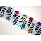 KFX 12 Rhinestone Flower Mini 1.5 inch Hair Combs