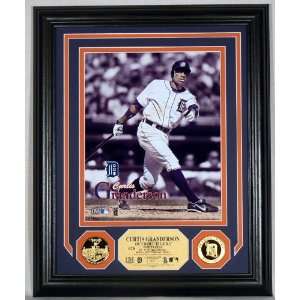  Curtis Granderson 24KT Gold Coin Photo Mint Sports 
