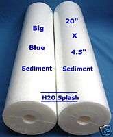 Big Blue 20 x 4.5 Sediment Water Filter (2) Replacement  
