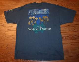 Vintage 1997 CHEER FOR OLD NOTRE DAME Football Tradition CHAMPION T 