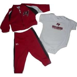  Tampa Buccaneers Infant Baby 3pc Jacket, Onesie, and Sweat 