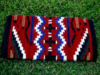 HORSE WOOL WESTERN SHOW TRAIL SADDLE BLANKET PAD RUST RED TACK RODEO 