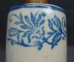   Red Wing Decorated Stoneware Avertising Blue and White Rolling Pin NR