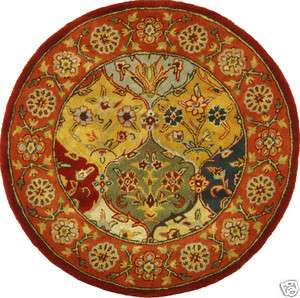 Hand tufted Heritage Multicolor Wool Area Rug 4 Round  