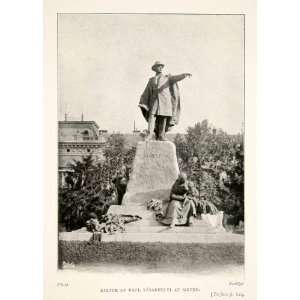  1909 Print Szeged Hungary Engineer Pal Paul Vasarhelyi Statue 