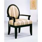 Wildon Home Cameo Back Accent Chair in Black