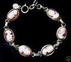   ART DECO CLARK & COOMBS GOLD FILLED SHELL CAMEO BRACELET DIFFERENT