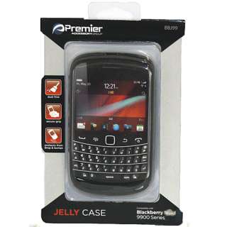 Gel Jelly Skin Case Black For Blackberry Bold 9900 9930  