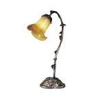 Dale Tiffany Favrile Lilypad One Light Accent Table Lamp in Antique 