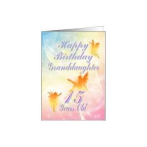  Dancing fairies Birthday card, granddaughter, 15 years old 