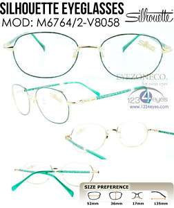 EyezoneCo Silhouette Metal Eyeglass Frames 6764/2 V8058  