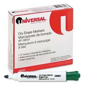  Universal® Dry Erase Marker MARKER,DRY,ERASE,BLT,GN (Pack 