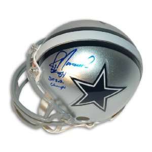 Jay Novacek Autographed Dallas Cowboys Mini Helmet Inscribed 3X SB 