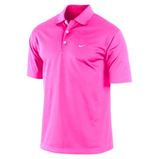 Polo Shirt Men Nike Golf 2012 UV Stretch Tech Solid Black Size S M L 