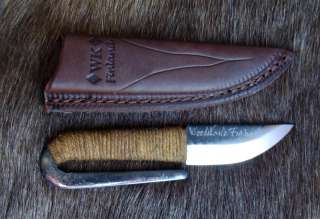   Handamde Viking Pocket Neck Puukko Knife WoodsKnife Finland  