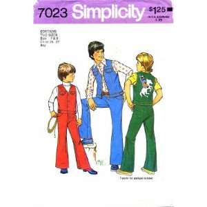   Sewing Pattern Boys Vest & Jeans Size 7   8 Arts, Crafts & Sewing