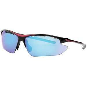   Rim Athletic Wrap Sunglasses   Black/Ice Blue Flash